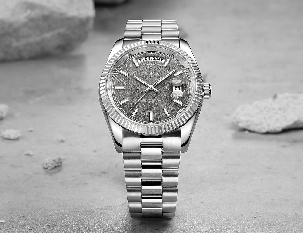 Relógio Day-Date Automático Safira 10ATM QLC8214