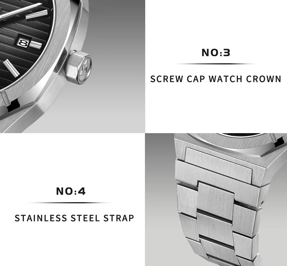 Relógio Automático Safira 10ATM QL-C8200MWWU