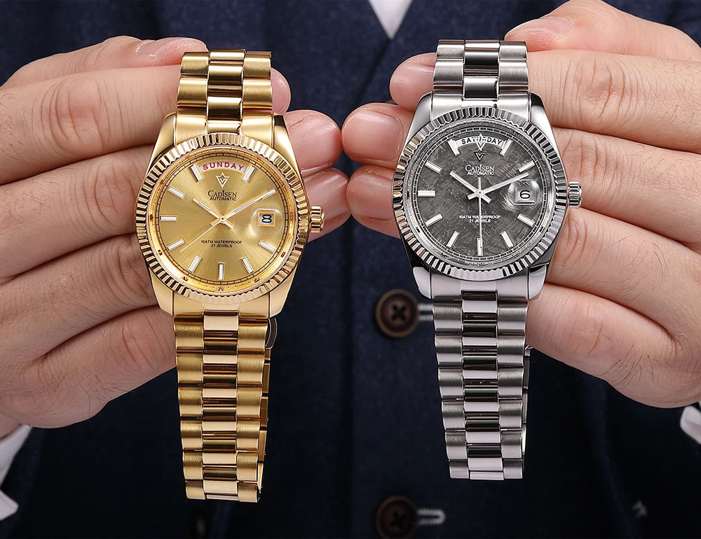 Relógio Day-Date Automático Safira 10ATM QLC8214