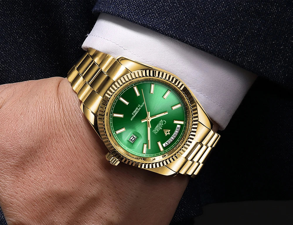 Relógio Day-Date Automático Safira 10ATM QLC8214