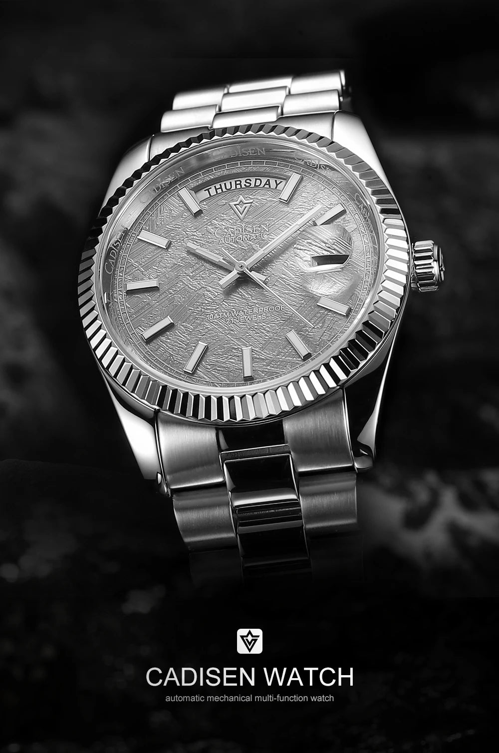 Relógio Day-Date Automático Safira 10ATM QLC8214