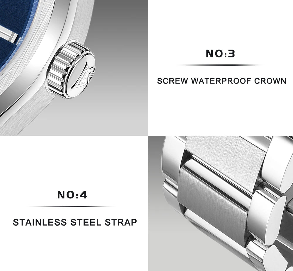 Relógio Automático Safira 10ATM C8227M