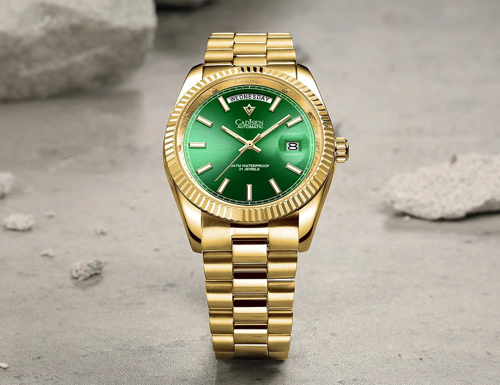 Relógio Day-Date Automático Safira 10ATM QLC8214